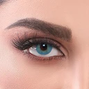 لنز چشم رنگی و طبی بدون دور آیس کالر سری سالانه رنگ سبز آبی روشن- شماره 1/5 -