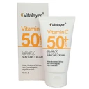 کرم ضد آفتاب  +Spf50 ویتالیر حاوی ویتامین C حجم 40 میل - بی رنگ