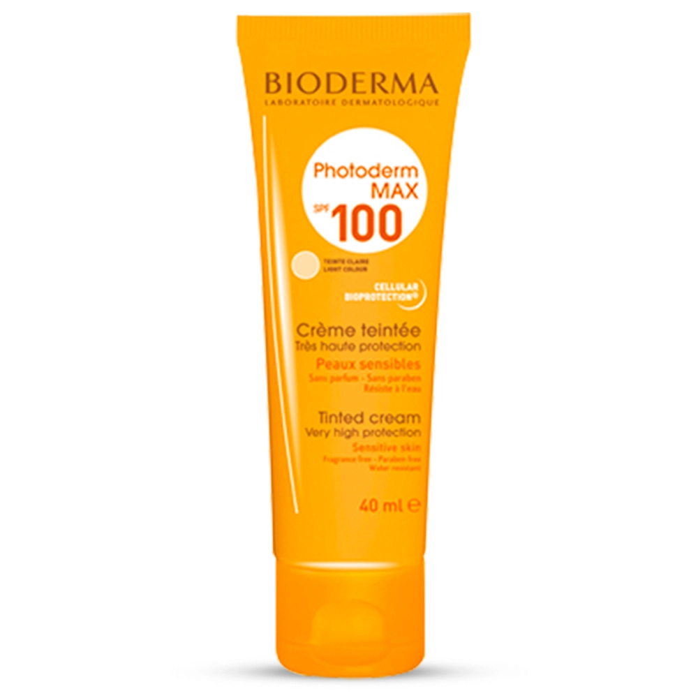 کرم ضد آفتاب SPF 100 بایودرما مدل Photoderm MAX مناسب پوست های معمولی تا خشک حجم 40 میل (بژ روشن)