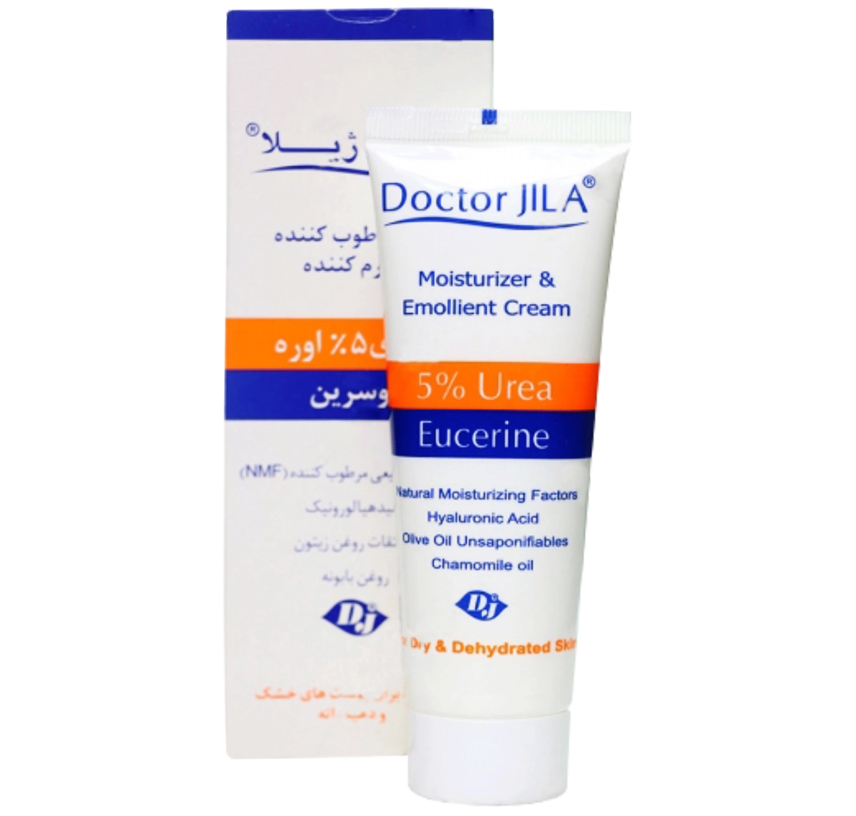 کرم مرطوب کننده دکتر ژیلا حاوی 5% اوره حجم 75 میل