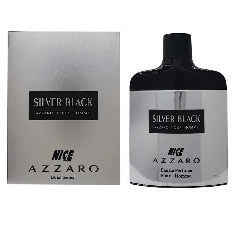 ادوپرفیوم مردانه نایس پاپت مدل Azzaro Silver Black حجم 85 میل