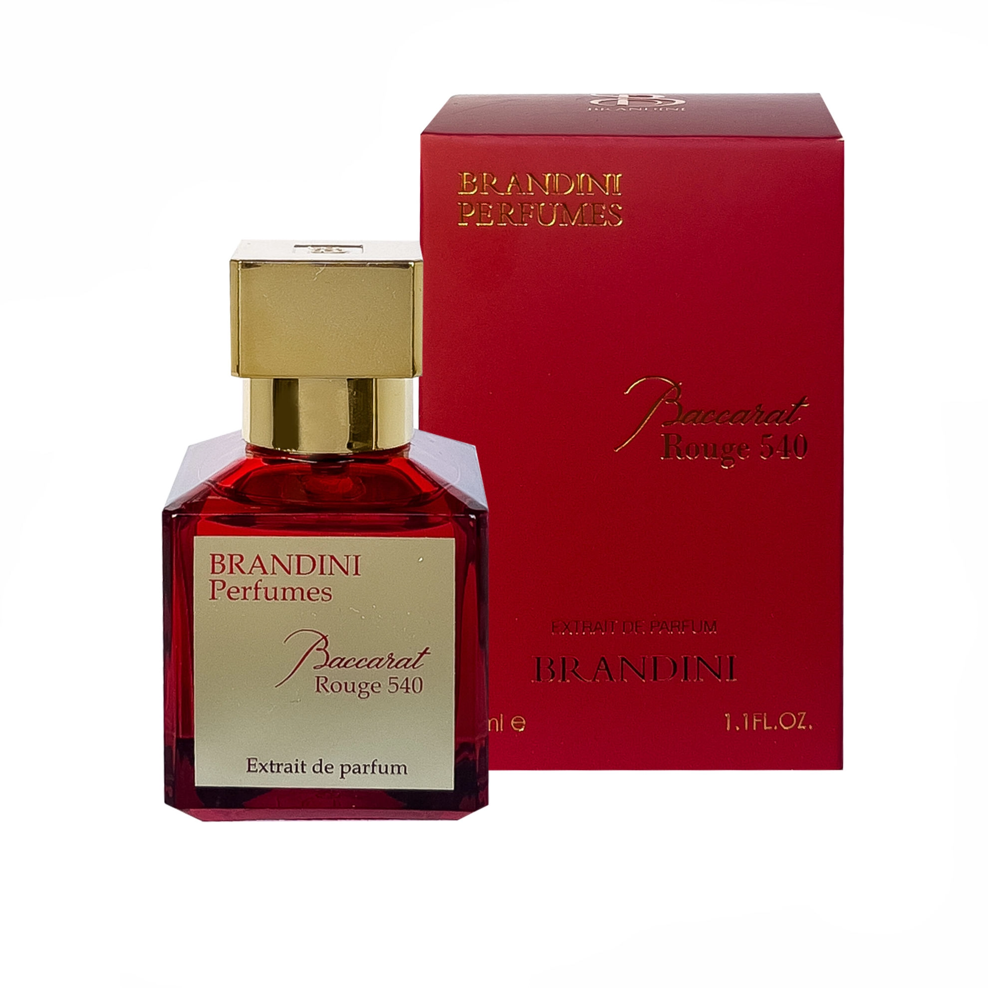 عطر جیبی زنانه و مردانه برندینی مدل Baccarat Rouge Extrait حجم 33 میل