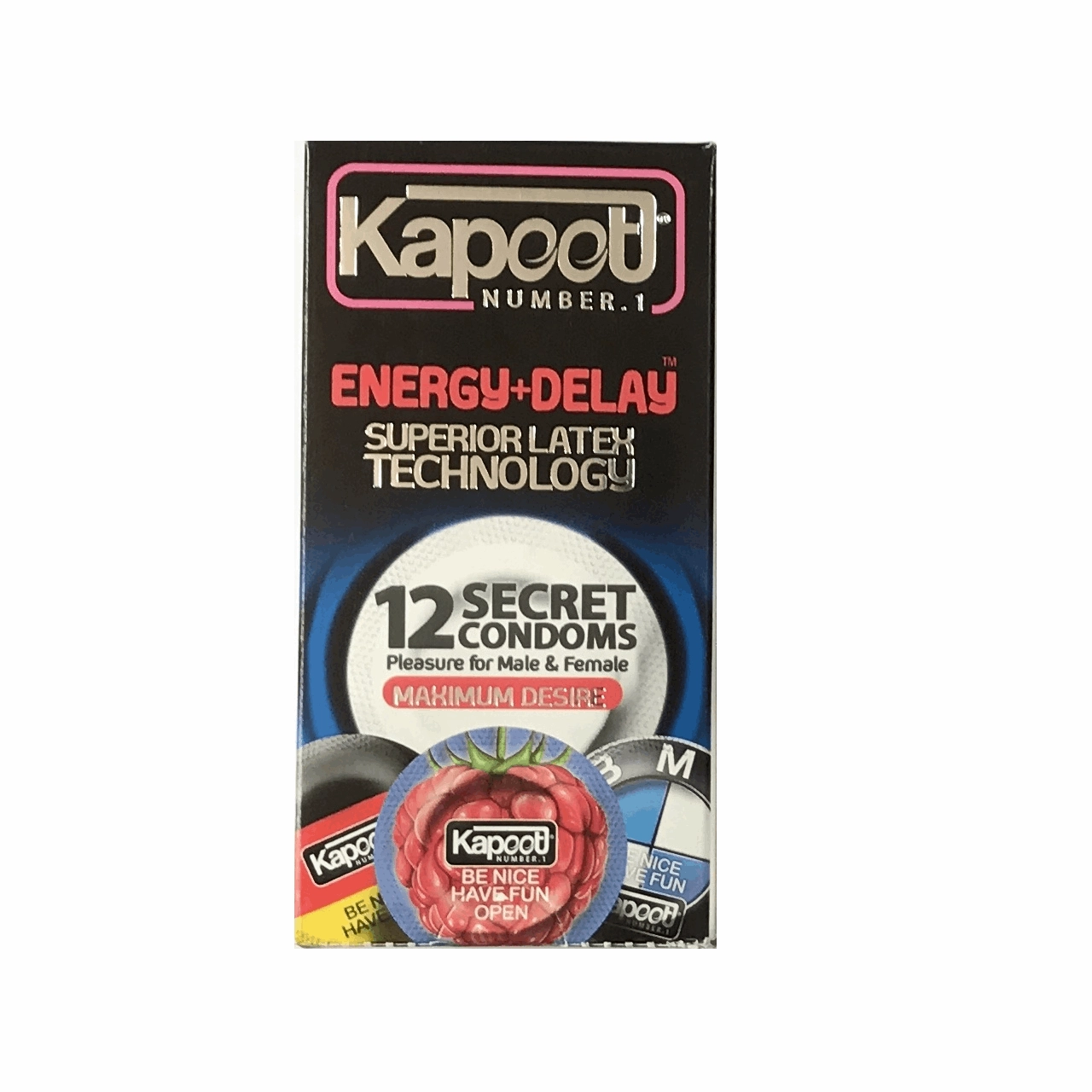 کاندوم تاخیری مدل Energy + Delay کاپوت بسته 12 عددی