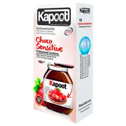 کاندوم ضد حساسیت مدل Choco Sensitive کاپوت بسته  12 عددی