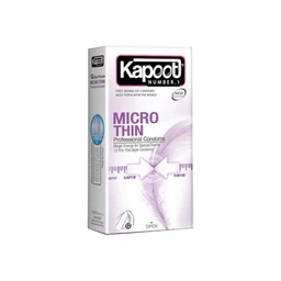 کاندوم کلاسیک کاپوت مدل Micro Thin بسته 12 عددی