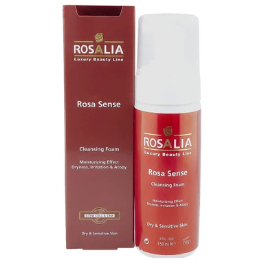 فوم پاک کننده صورت رزالیا مدل Rosa Scence مناسب پوست خشک و حساس حجم 150 میل