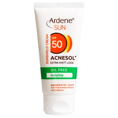 کرم ضد آفتاب بی رنگ 50 SPF آردن فاقد چربی مدل Acnesol حجم 50 میل