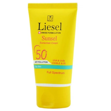 کرم ضد آفتاب لایسل مدل Sunsel SPF50 مناسب پوست چرب حجم 40 میل