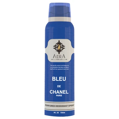 اسپری دئو دورانت مردانه آدرا مدل Blue Chanel حجم 150میل