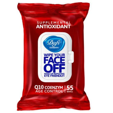 دستمال مرطوب پاک کننده آرایش دافی مدل Antioxidant بسته 55 عددی