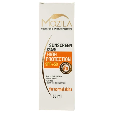 کرم ضد آفتاب موزیلا مناسب پوست های معمولی حجم 50 میل - بی رنگ