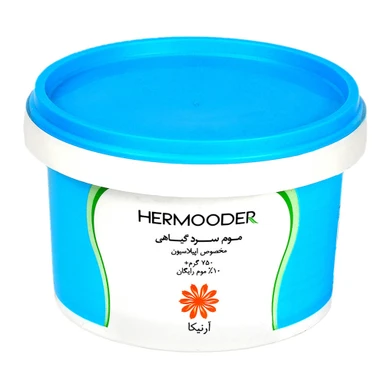 موم سرد گیاهی هرمودر حاوی عصاره آرنیکا مناسب پوست حساس وزن 750 گرمی