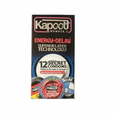 کاندوم تاخیری مدل Energy + Delay کاپوت بسته 12 عددی