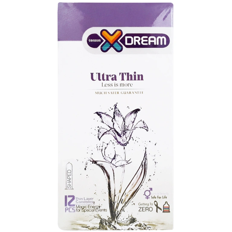 کاندوم ایکس دریم مدل Ultra Thin بسته 12 عددی