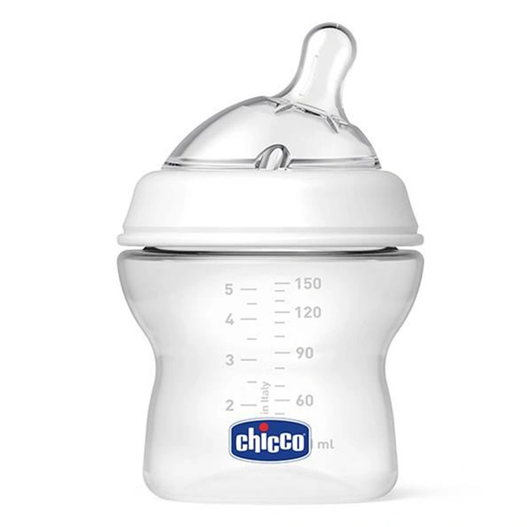 شیشه شیر چیکو مدل Natural Feeling مناسب بدو تولد نوزادان جریان معمولی حجم 150 میل