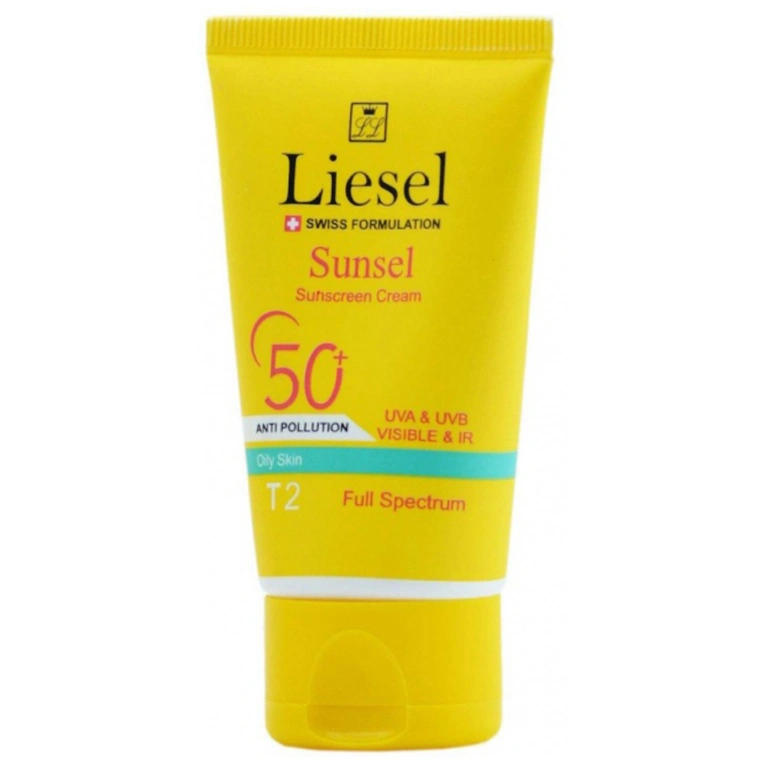 کرم ضد آفتاب لایسل مدل Sunsel SPF50 مناسب پوست چرب حجم 40 میل-شماره T2