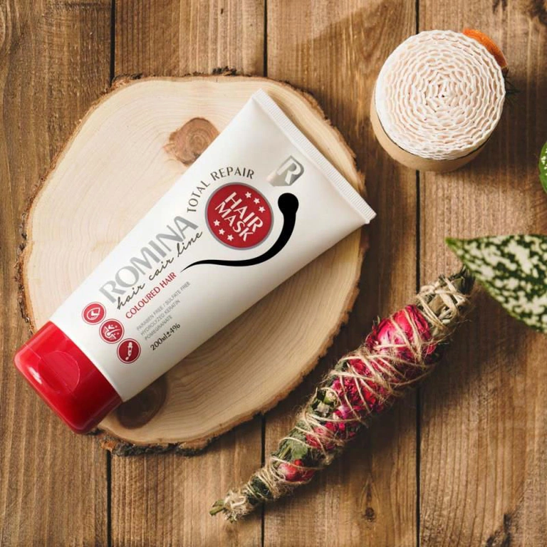ماسک تثبیت کننده رنگ مو رومینا حاوی عصاره انار حجم 200 میل
