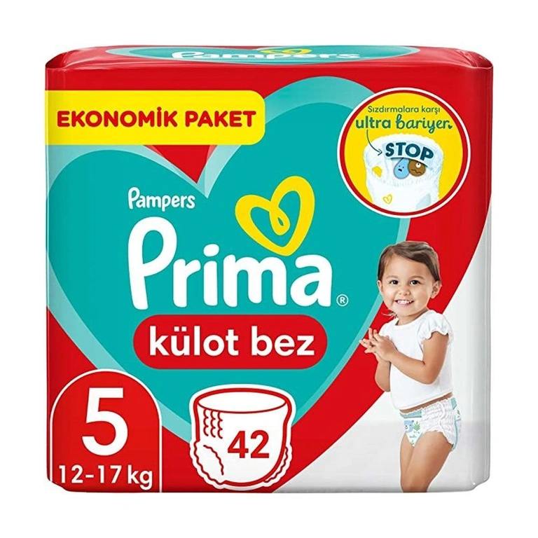 پوشک کودک شورتی پریما مدل Kulot bez سایز 5 بسته 42 عددی