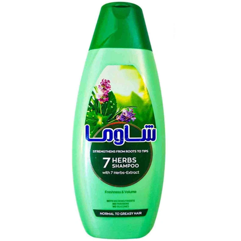 شامپو شاوما حاوی عصاره هفت گیاه  حجم 400 میل