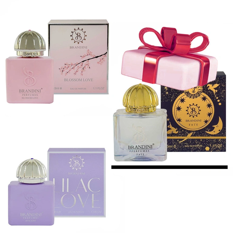 پک ادوپرفیوم جیبی زنانه برندینی مدل Blossom Love / Lilac Love به همراه مدل Fate  به عنوان هدیه